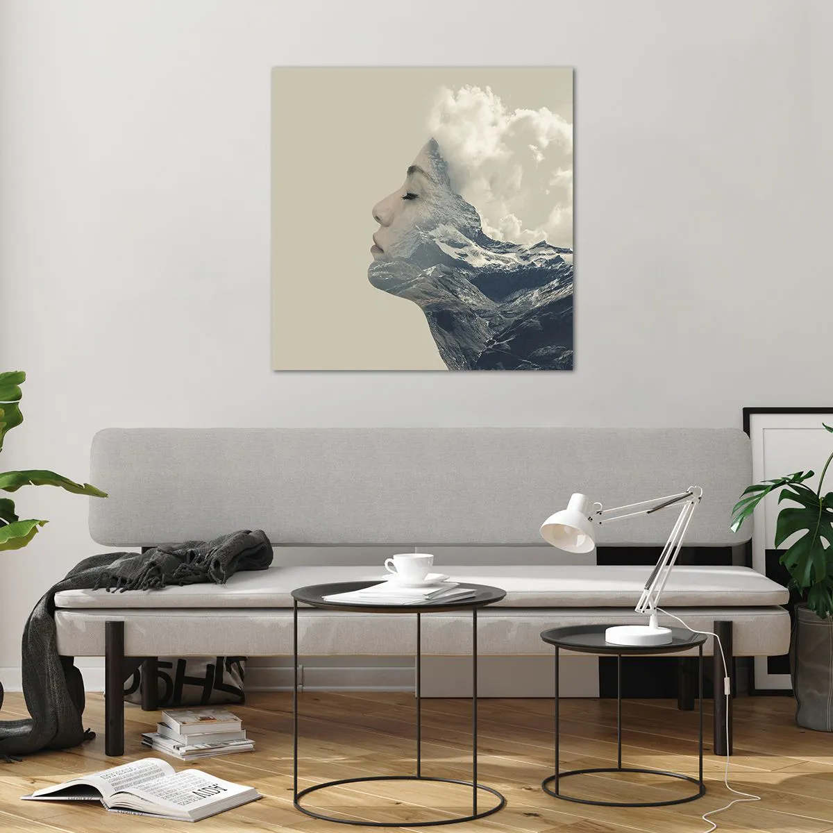 Üveg kép - Az elemek szépsége - 70x70 cm