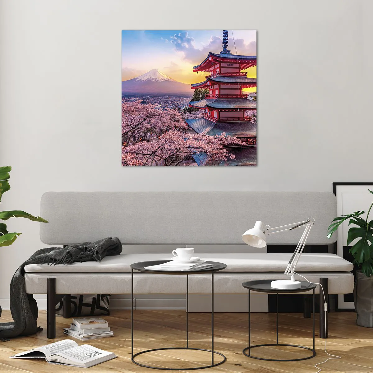 Obraz na skle - Podstata japonského ducha - 70x70 cm