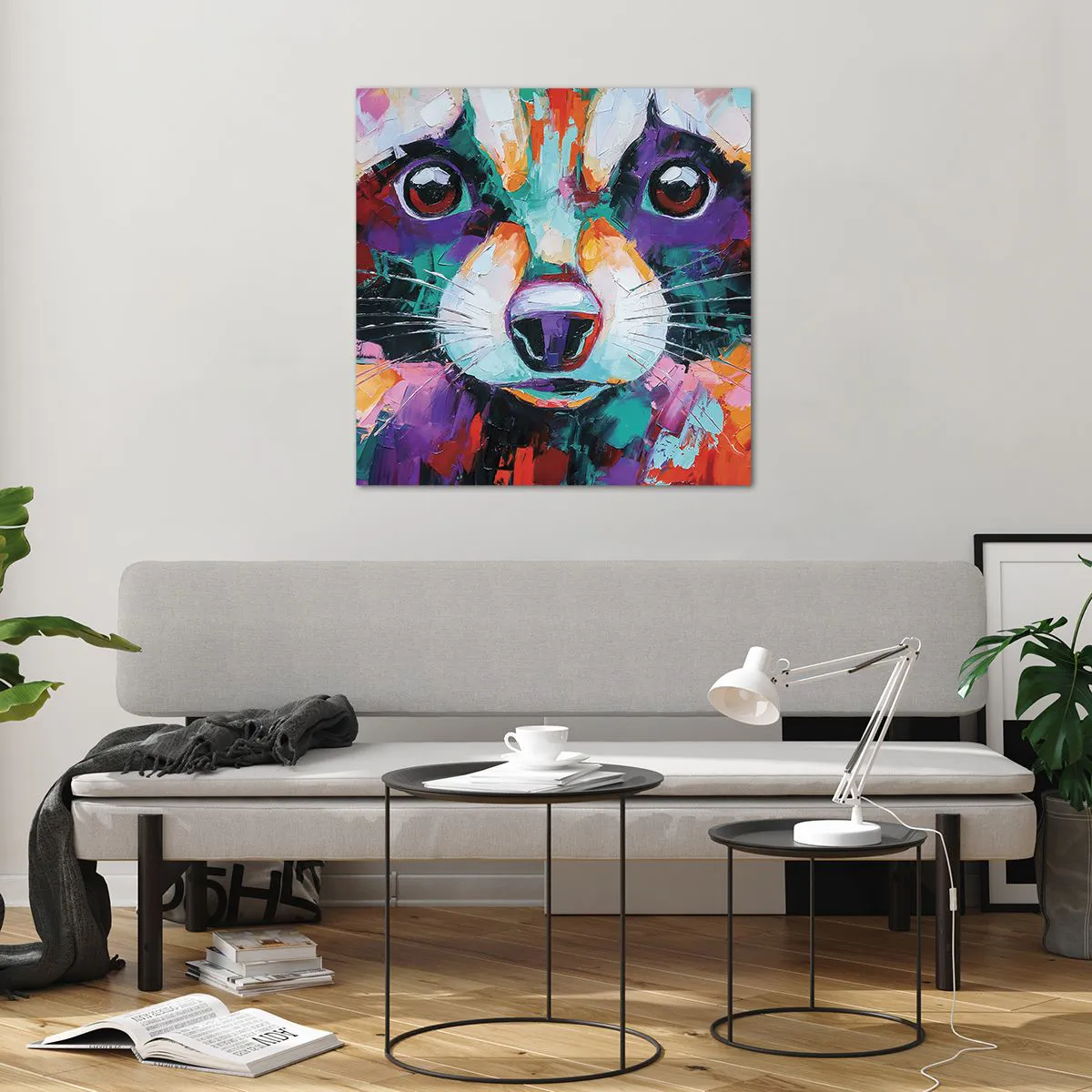 Üveg kép - Csak jó érzelmek - 70x70 cm