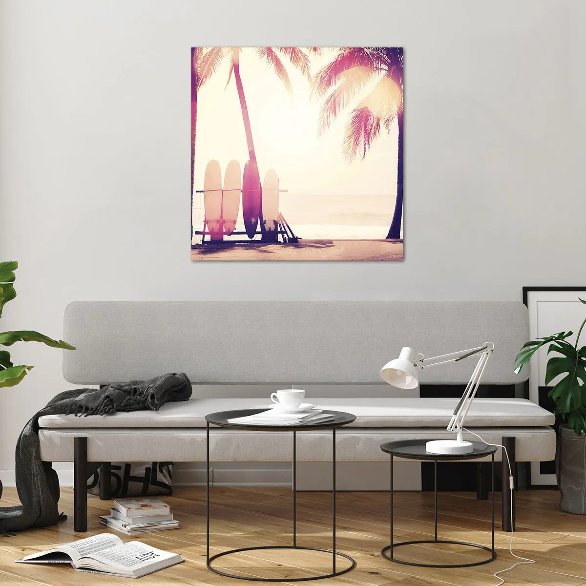 Impression sur verre - Image sur verre - Ca va être une journée magnifique - 70x70 cm