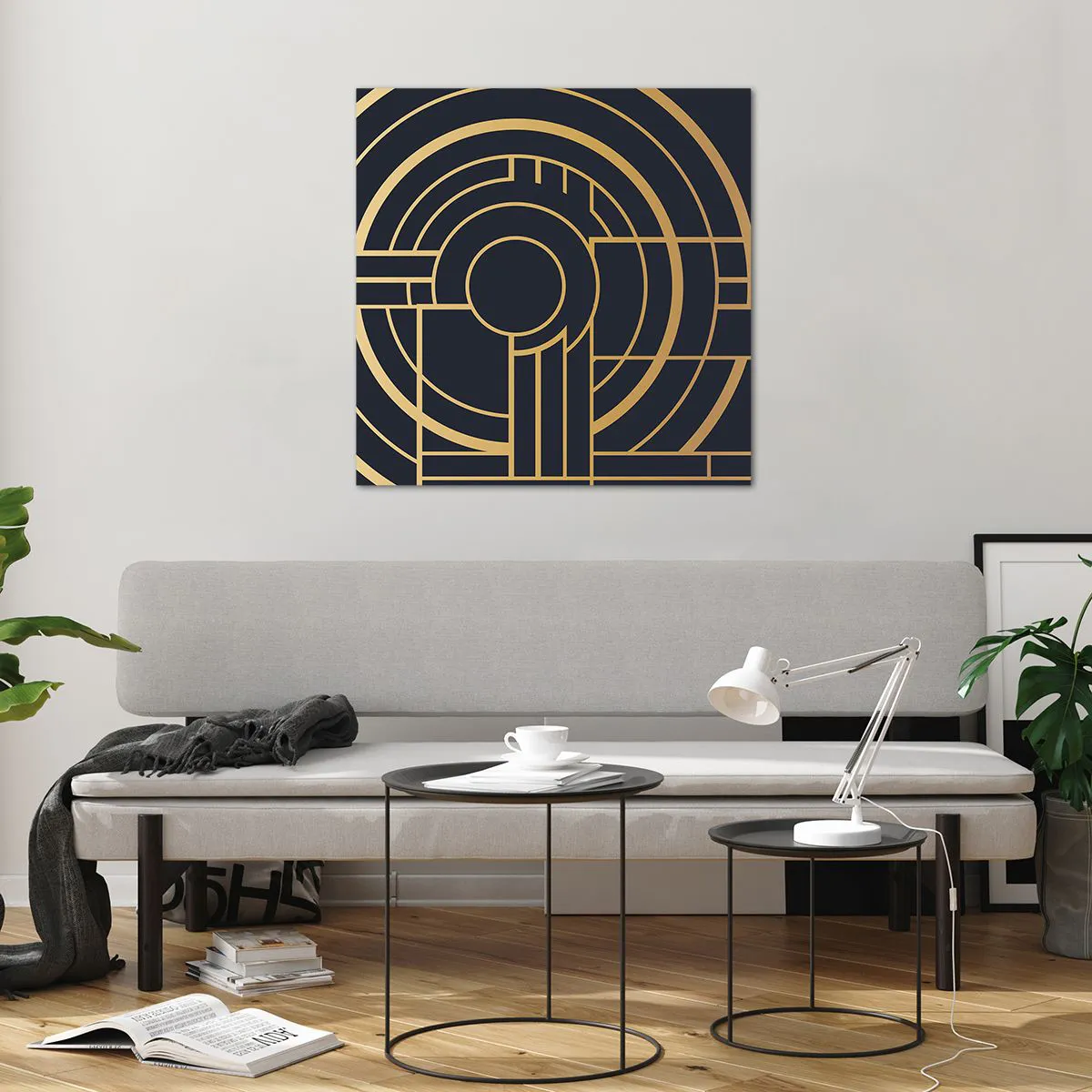 Obraz na skle - Obraty události - 70x70 cm