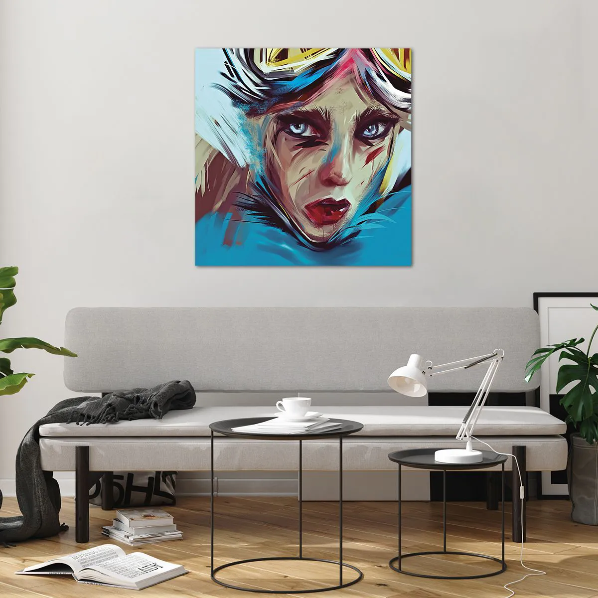 Impression sur verre - Image sur verre - Guerrière errante - 70x70 cm