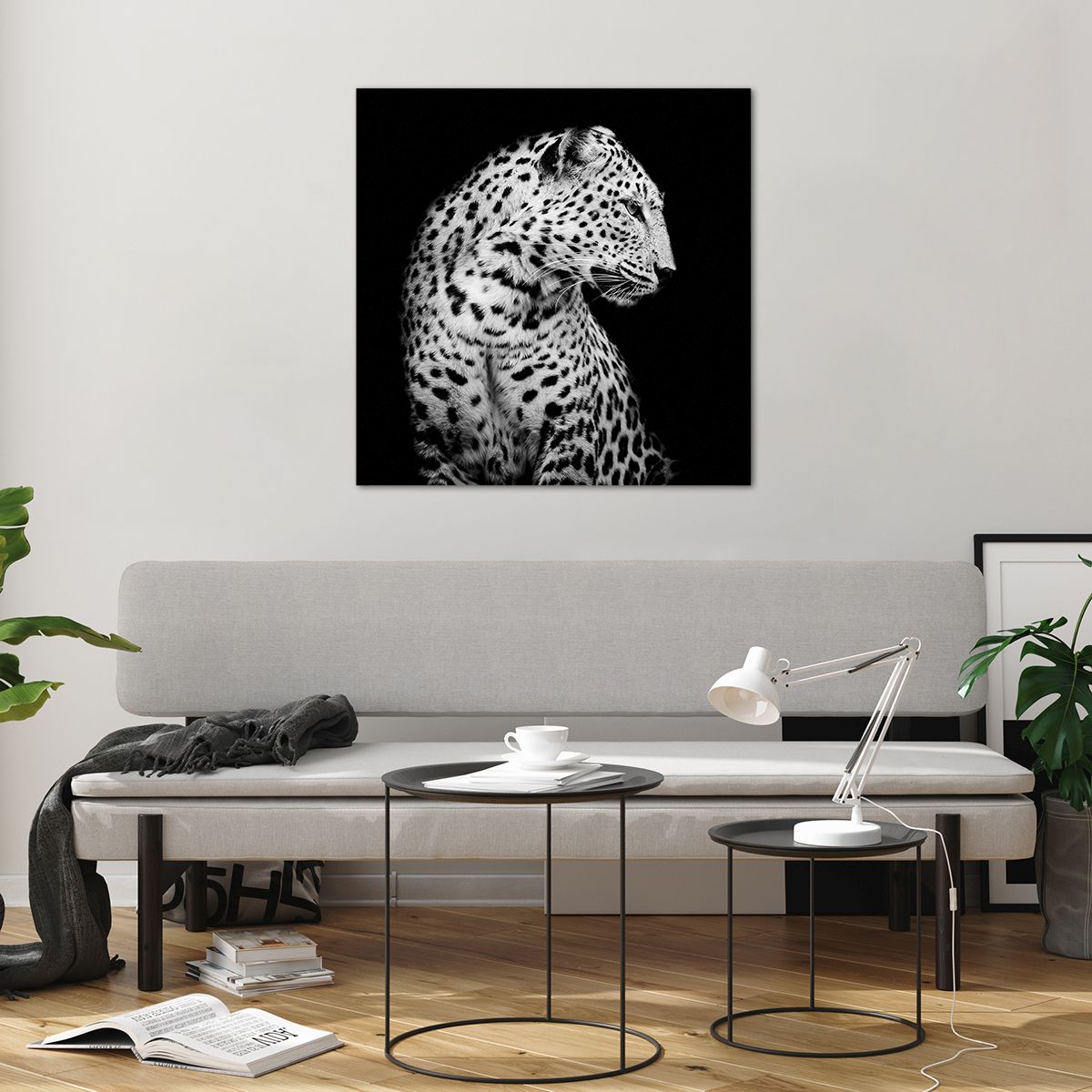Obraz na plátne Zvieratá, Obraz na plátne Leopard, Obraz na plátne Čierna A Biela, Obraz na plátne Predátor, Obraz na plátne Príroda