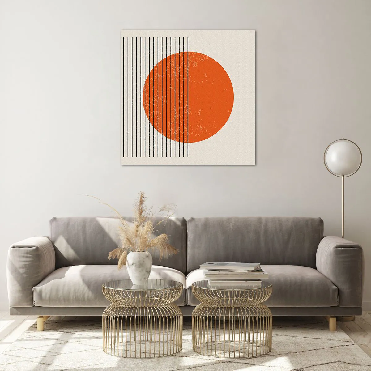 Quadro em vidro - Sempre sol - 70x70 cm