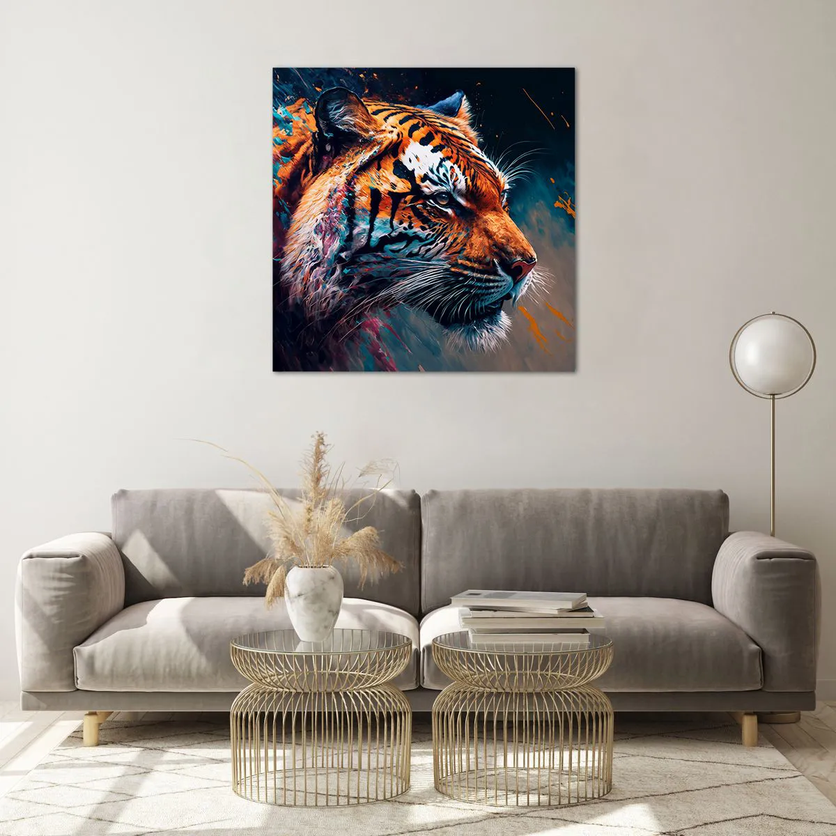 Cuadro sobre vidrio - Impresiones sobre Vidrio - Belleza salvaje - 70x70 cm