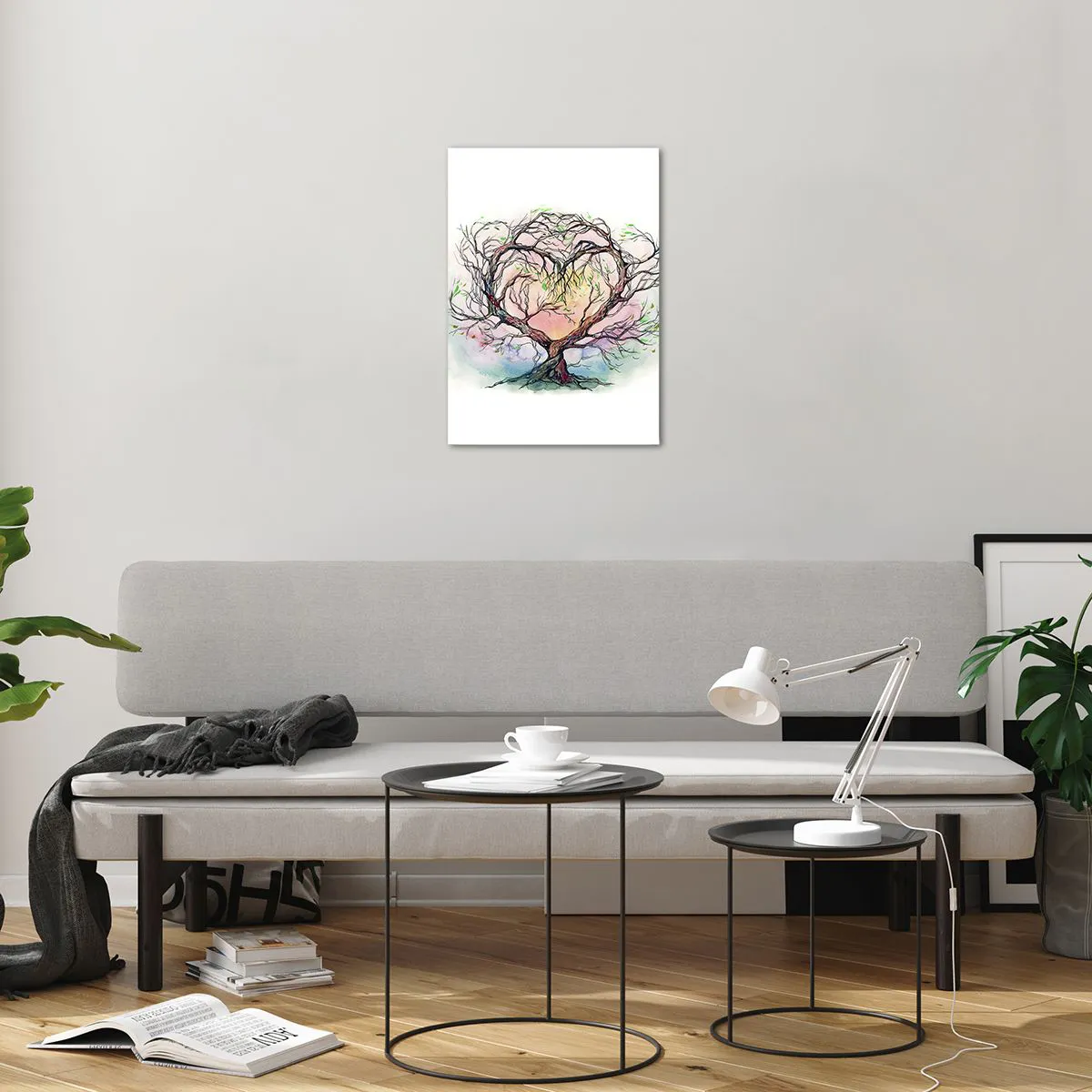 Glass picture - Together Against the Wind - 50x70 cm