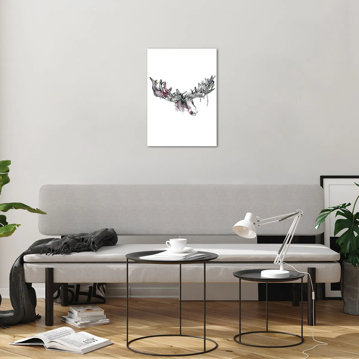 Glass picture - Crown of the King of the Forest - 50x70 cm