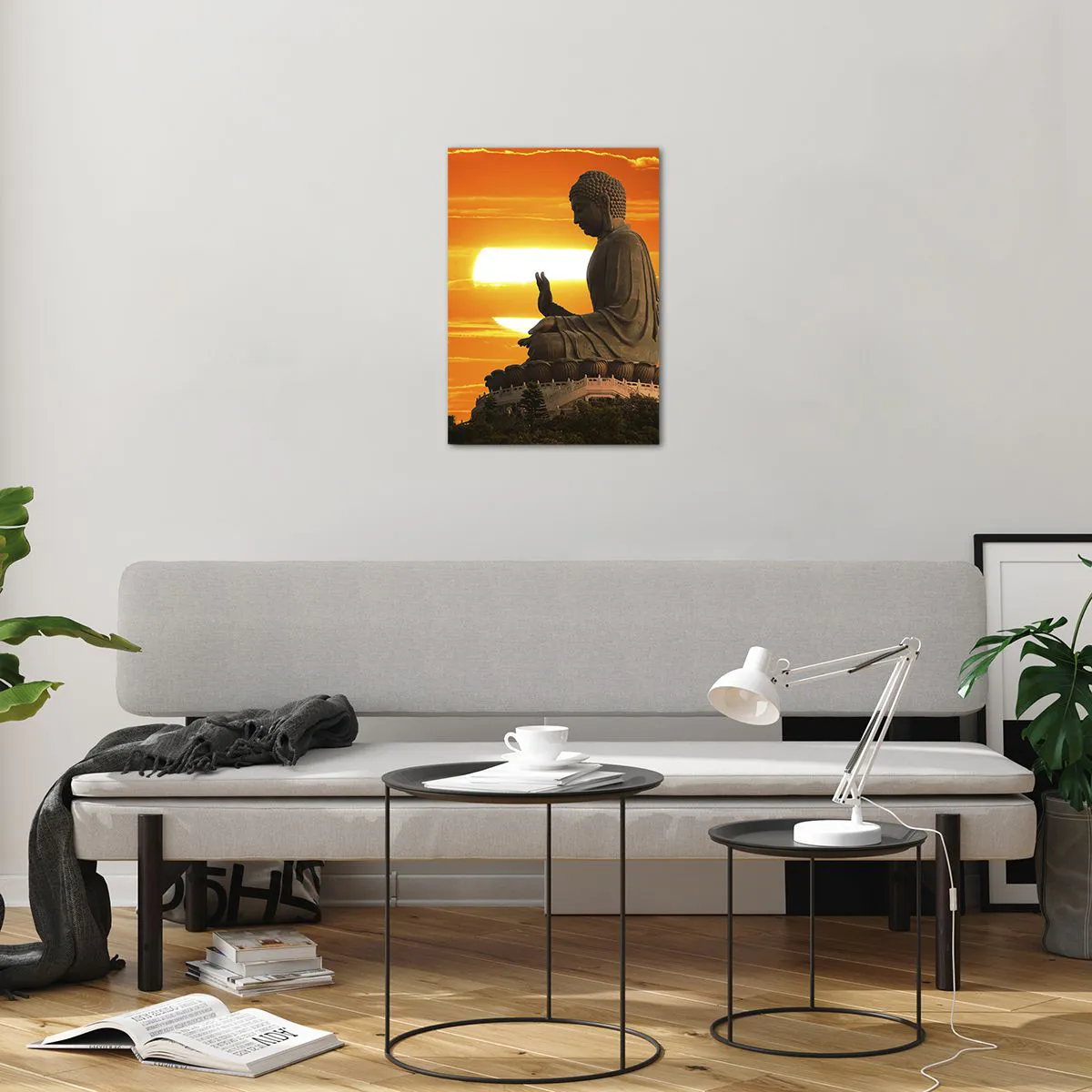 Schilderen op glas - Geen angst voor de wereld - 50x70 cm