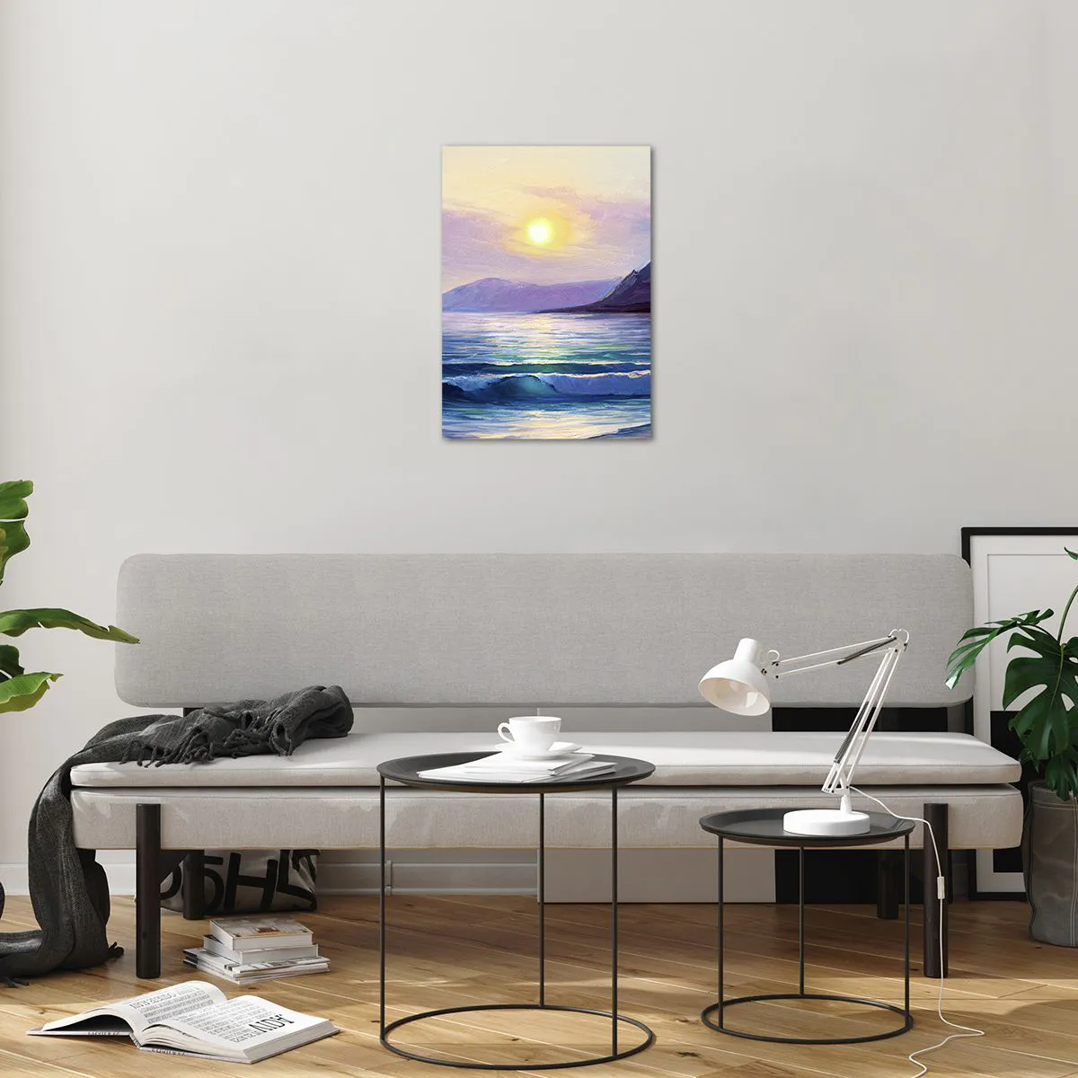 Glass picture - Crystal of Water and Air - 50x70 cm