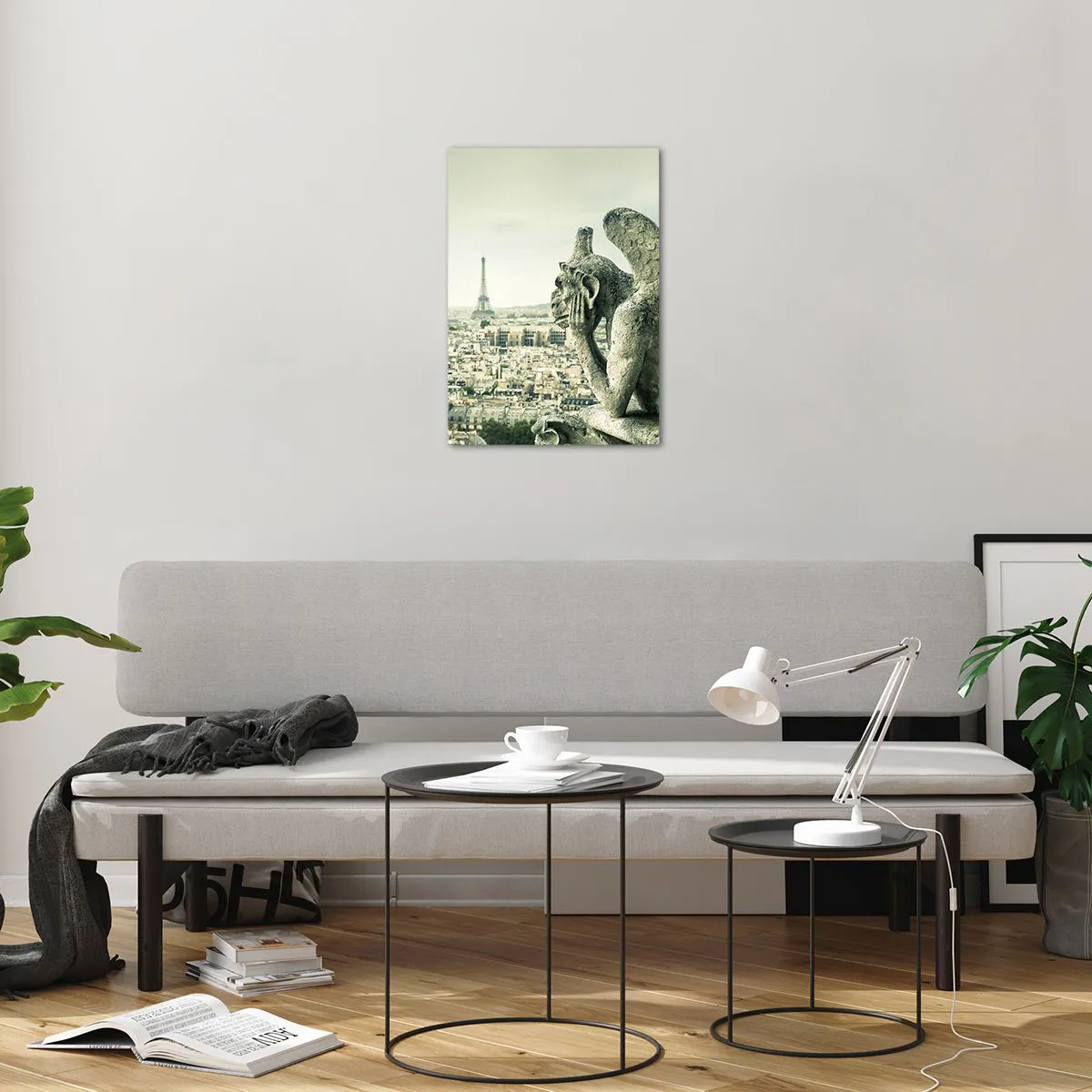 Üveg kép - Párizsi csevegés - 50x70 cm