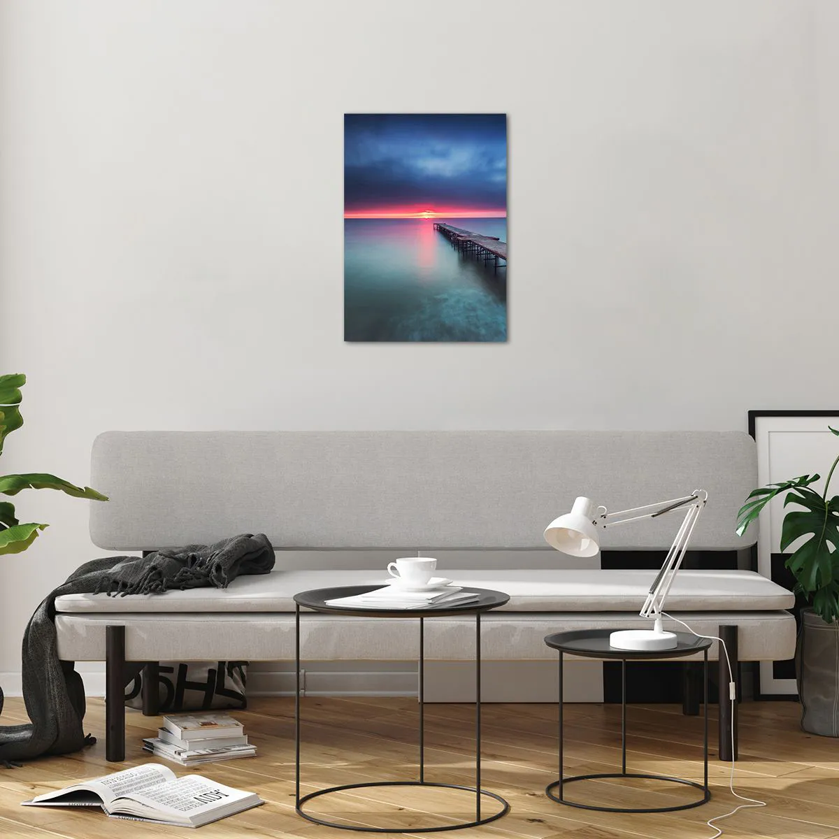 Üveg kép - Ég és föld között - 50x70 cm