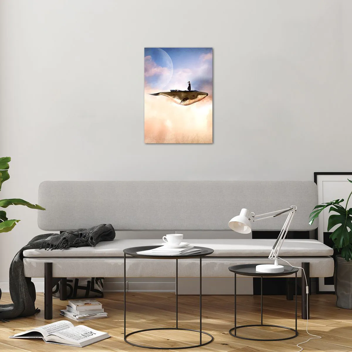 Quadro em vidro - Uma viagem surreal - 50x70 cm