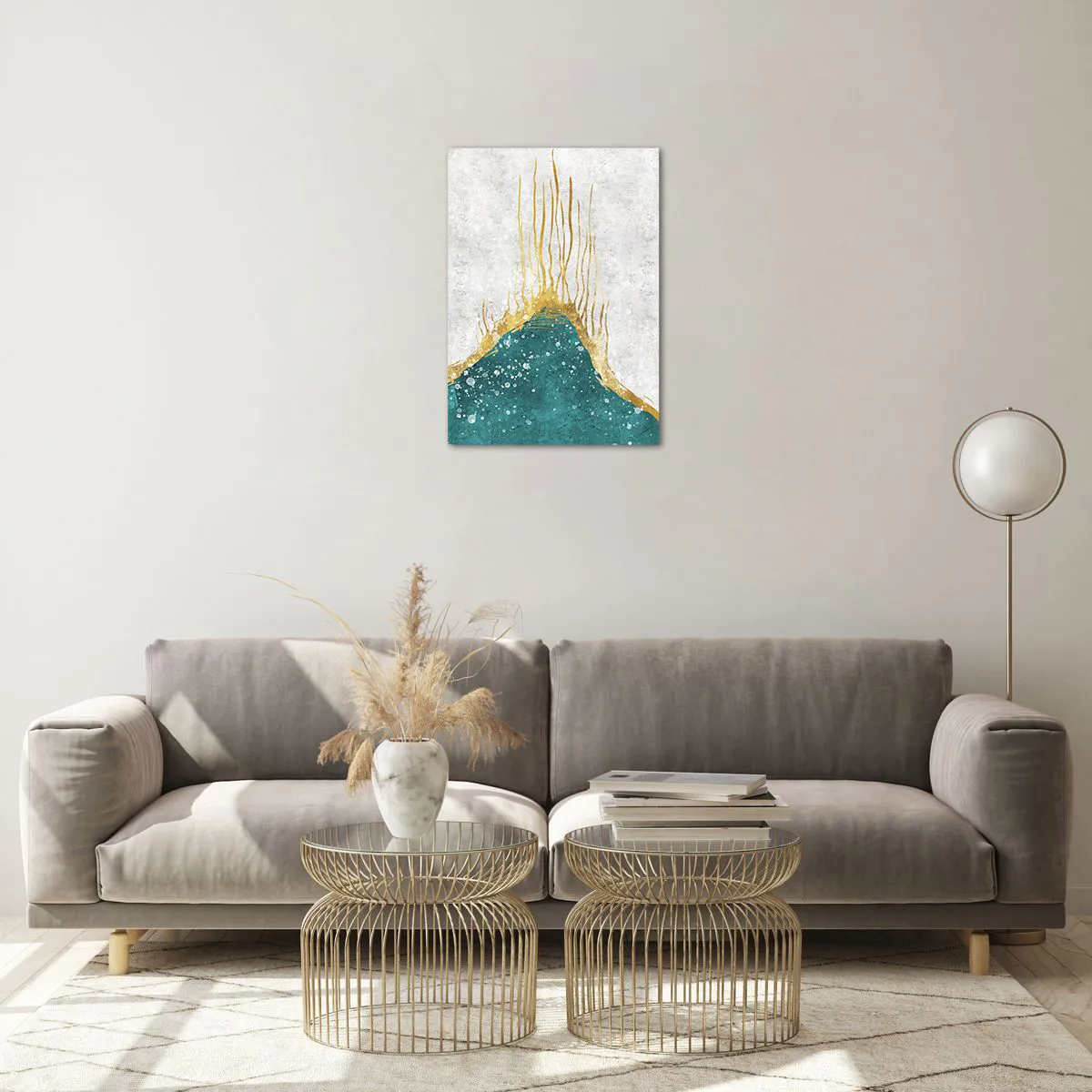 Billede på glas - Gyldent tidevand - 50x70 cm