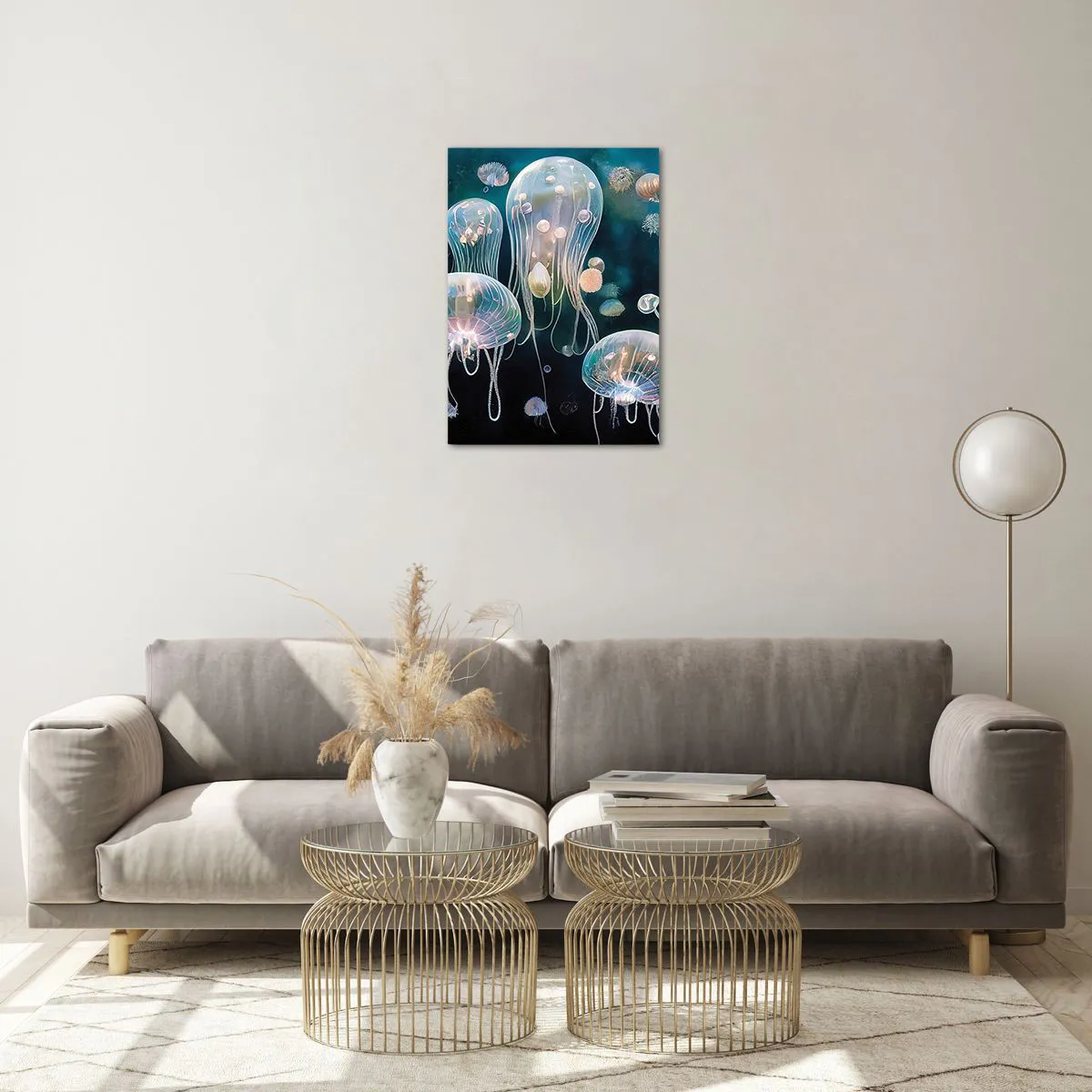 Obraz na skle - Podvodní ples - 50x70 cm