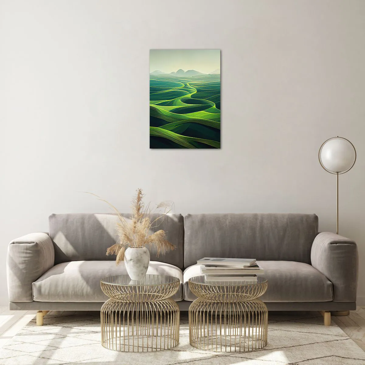 Üveg kép - Zöld völgyekben - 50x70 cm