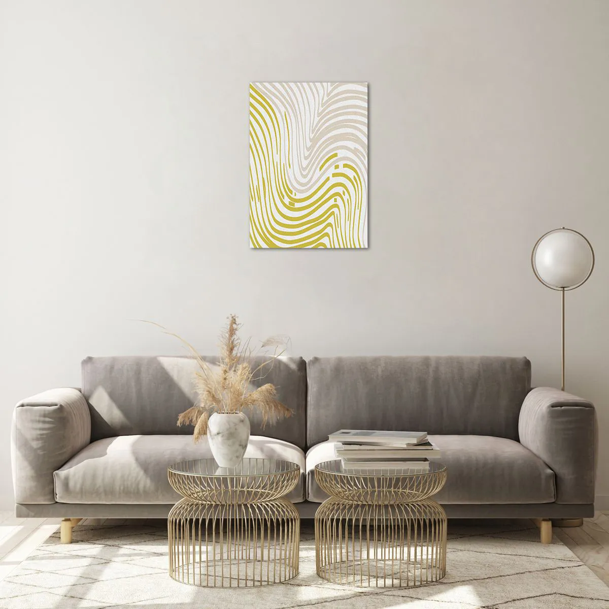 Obraz na skle - Kompozice s mírným ohybem - 50x70 cm