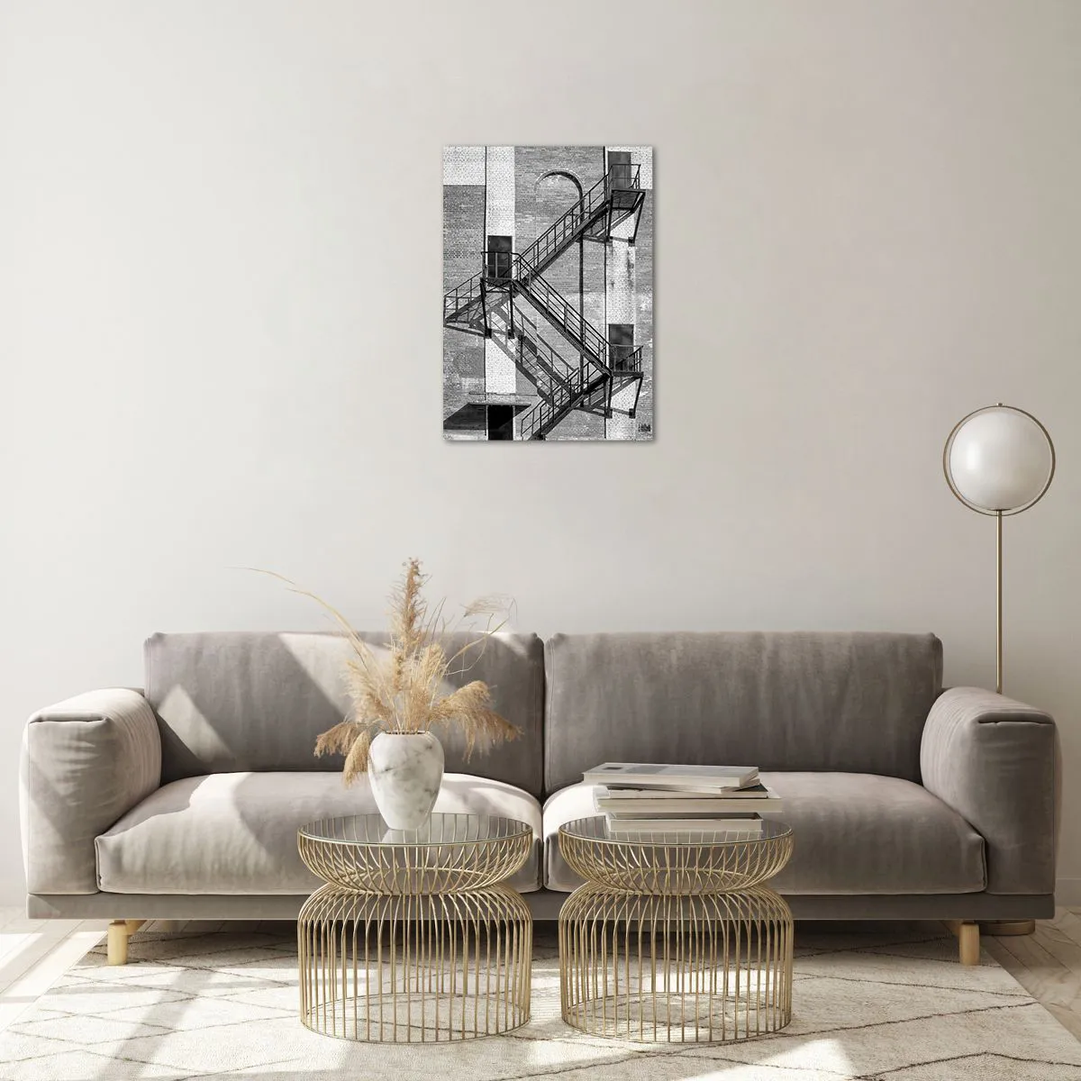 Obraz na skle - Industriální styl - 50x70 cm