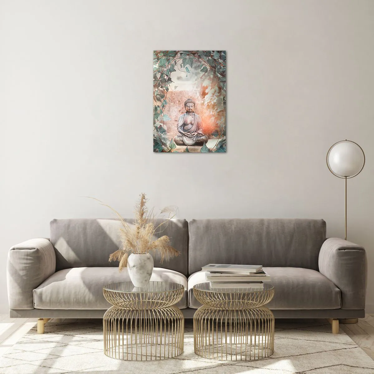 Quadro em vidro - Harmonia alegre - 50x70 cm