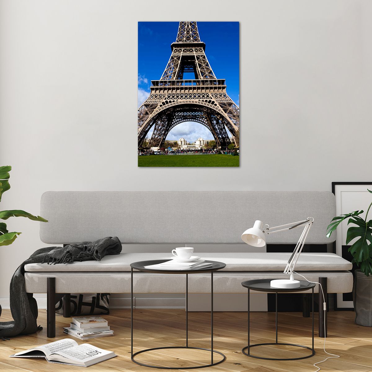 Cuadro sobre vidrio Torre Eiffel, Cuadro sobre vidrio París, Cuadro sobre vidrio Arquitectura, Cuadro sobre vidrio Francia, Cuadro sobre vidrio Ciudad