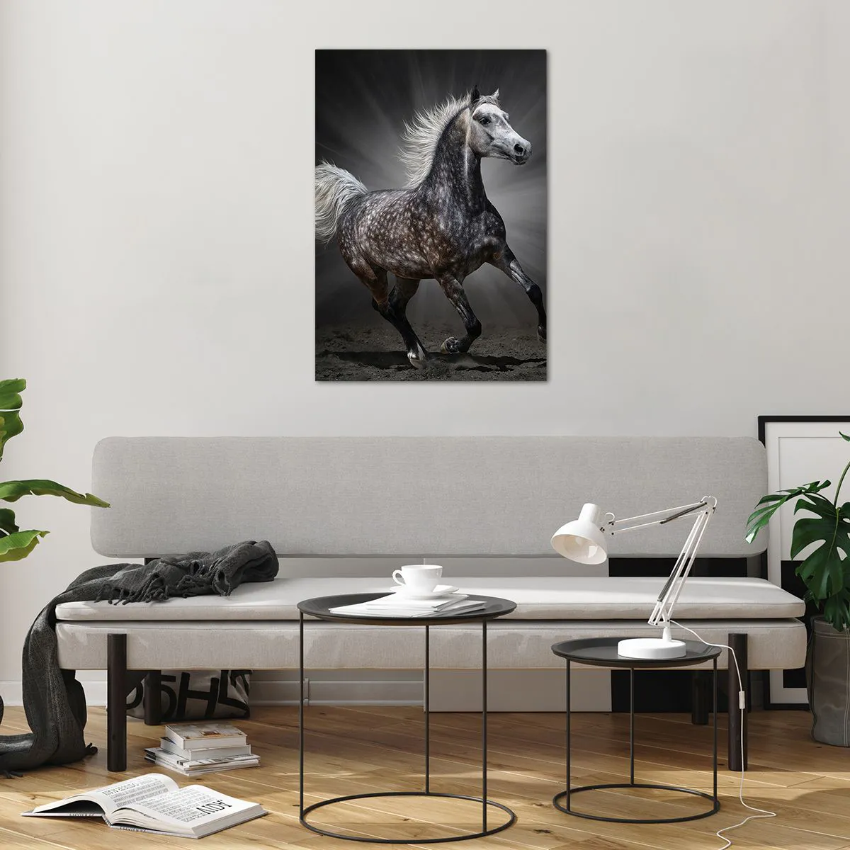 Glass picture - Grey Is Beautiful - 70x100 cm