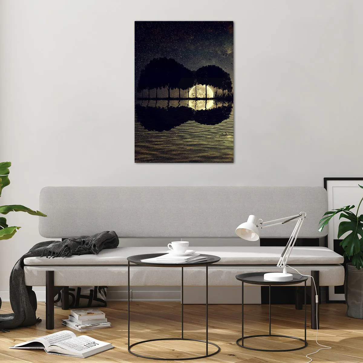 Tablou pe sticlă - O noapte la capătul lumii - 70x100 cm