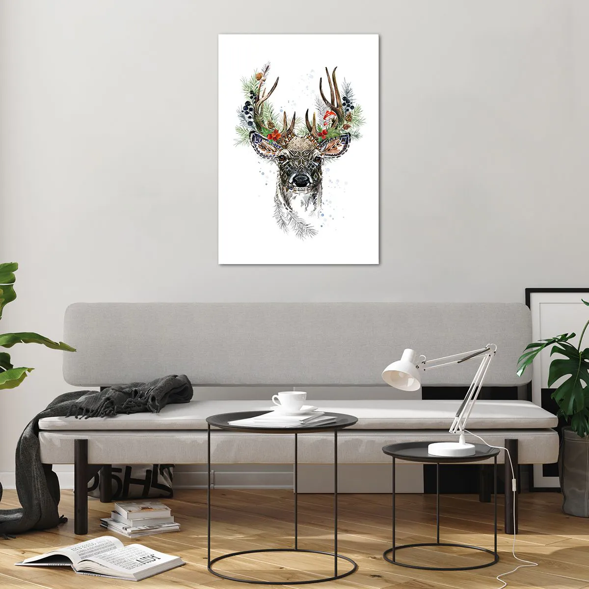 Glastavla - Bild på glas - I högtidskläder - 70x100 cm