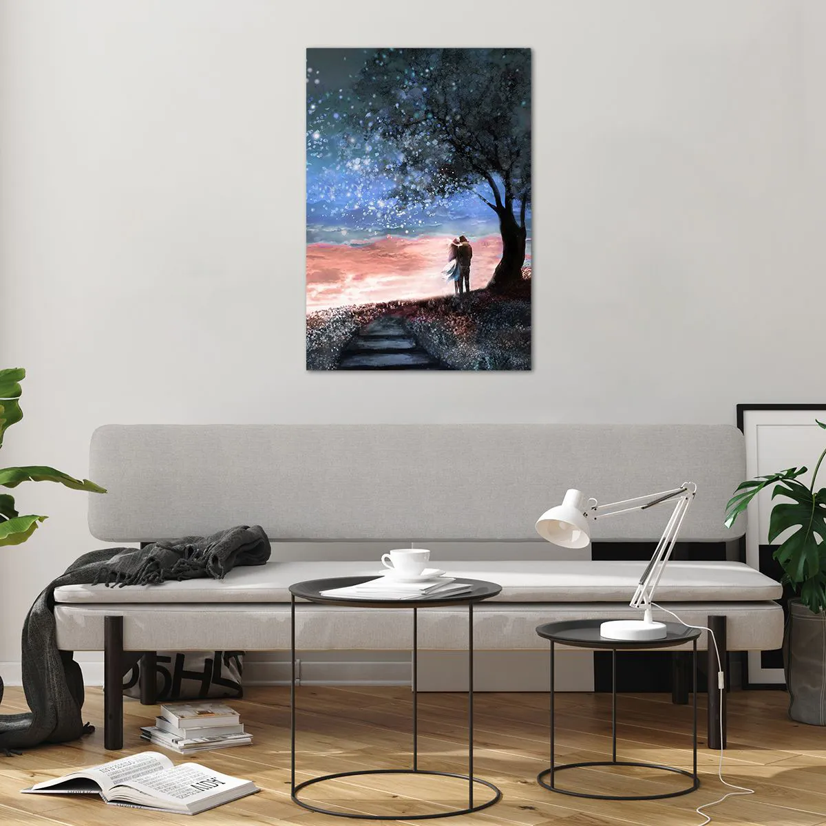 Quadro em vidro - Espetáculo estrelado - 70x100 cm