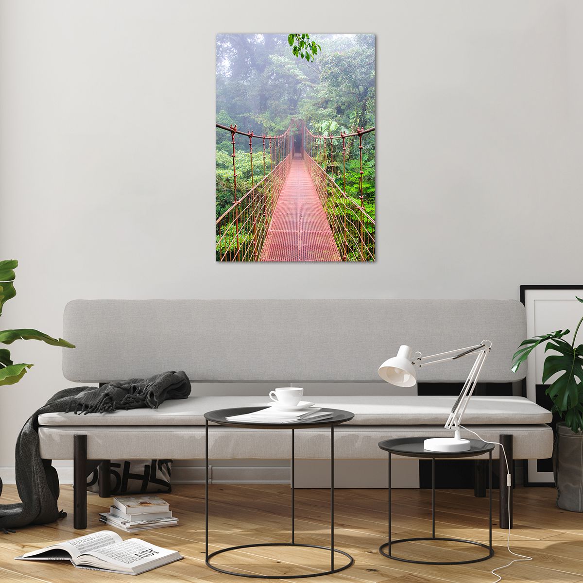 Obraz na plátne Landschap, Obraz na plátne Jungle, Obraz na plátne Costa Rica, Obraz na plátne Hangbrug, Obraz na plátne Natuur