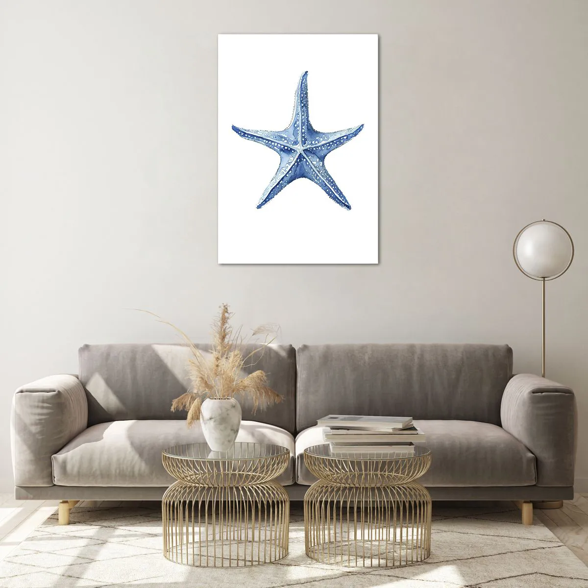 Obraz na skle - Hvězda moře - 70x100 cm