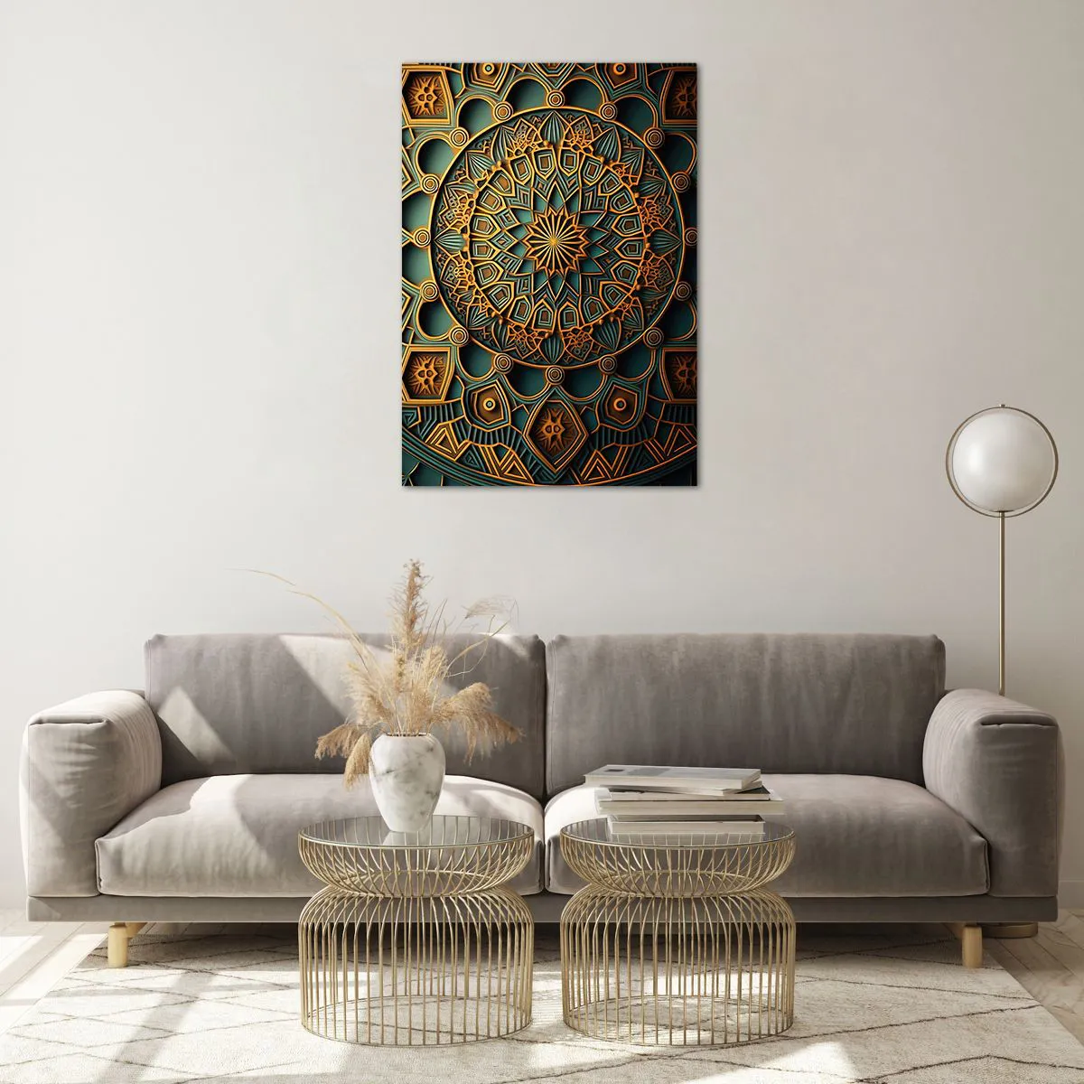 Quadro em vidro - Em uma atmosfera árabe - 70x100 cm