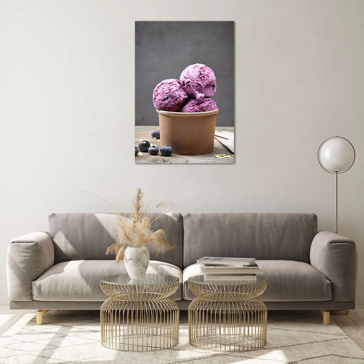 Glasbild - Bild auf glas - Süße und Kälte - 70x100 cm