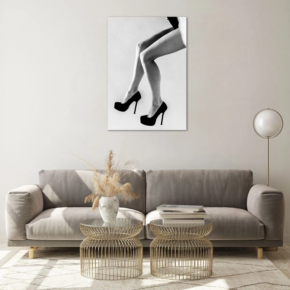 Schilderen op glas - Eeuwige vrouwelijkheid - 70x100 cm