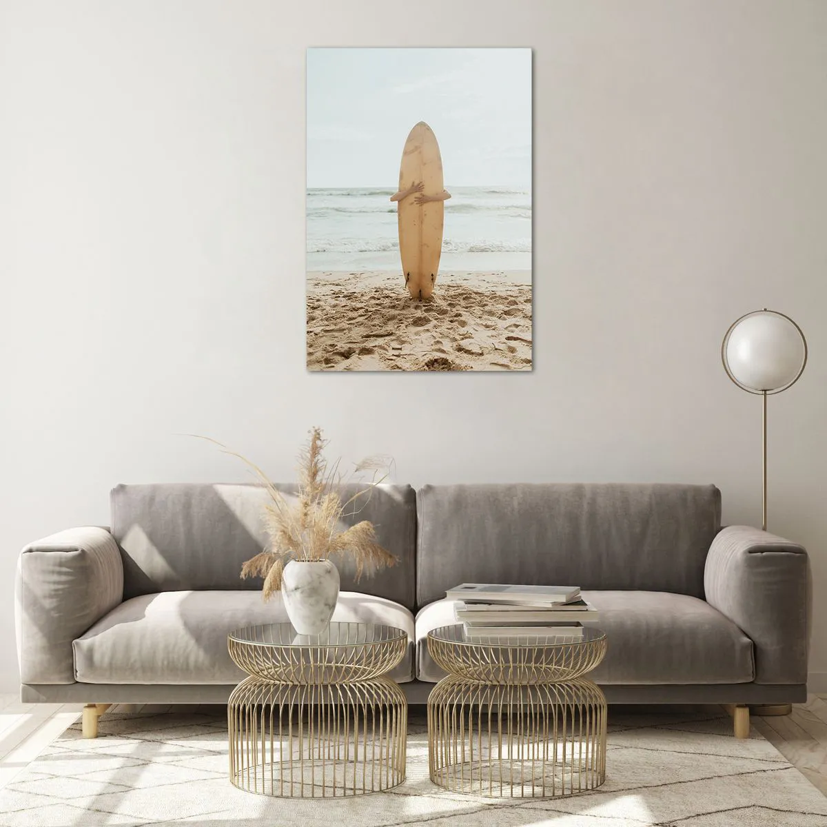 Tablou pe sticlă - Din dragoste pentru valuri - 70x100 cm