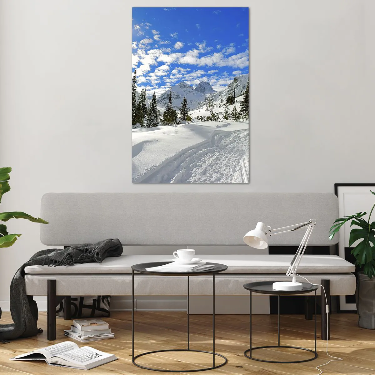 Üveg kép - A hóban és a napon - 80x120 cm