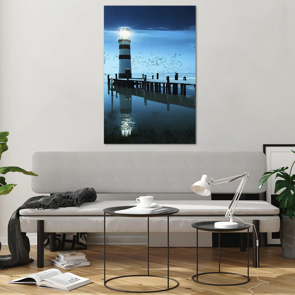 Tablou pe sticlă - Și nu ți-e frică de întuneric - 80x120 cm