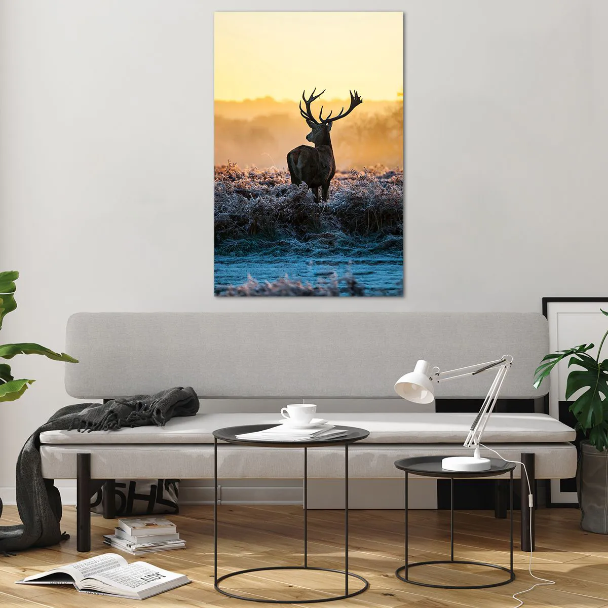 Quadro em vidro - Coroado em sua terra - 80x120 cm