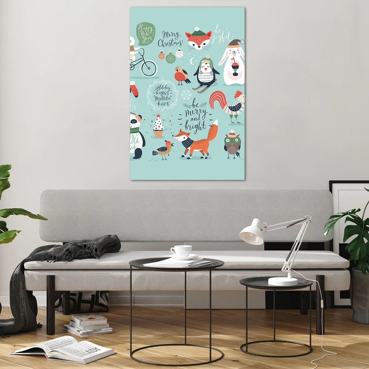 Glass picture - Let Christmas Last Forever! - 80x120 cm