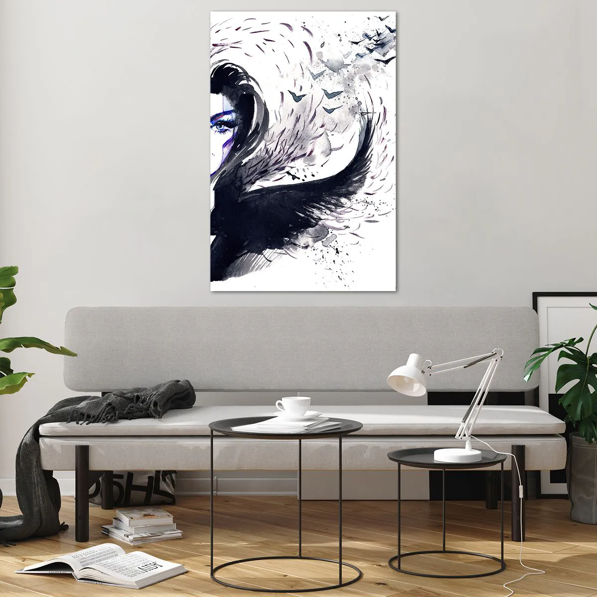 Glass picture - Demonic and Beautiful - 80x120 cm