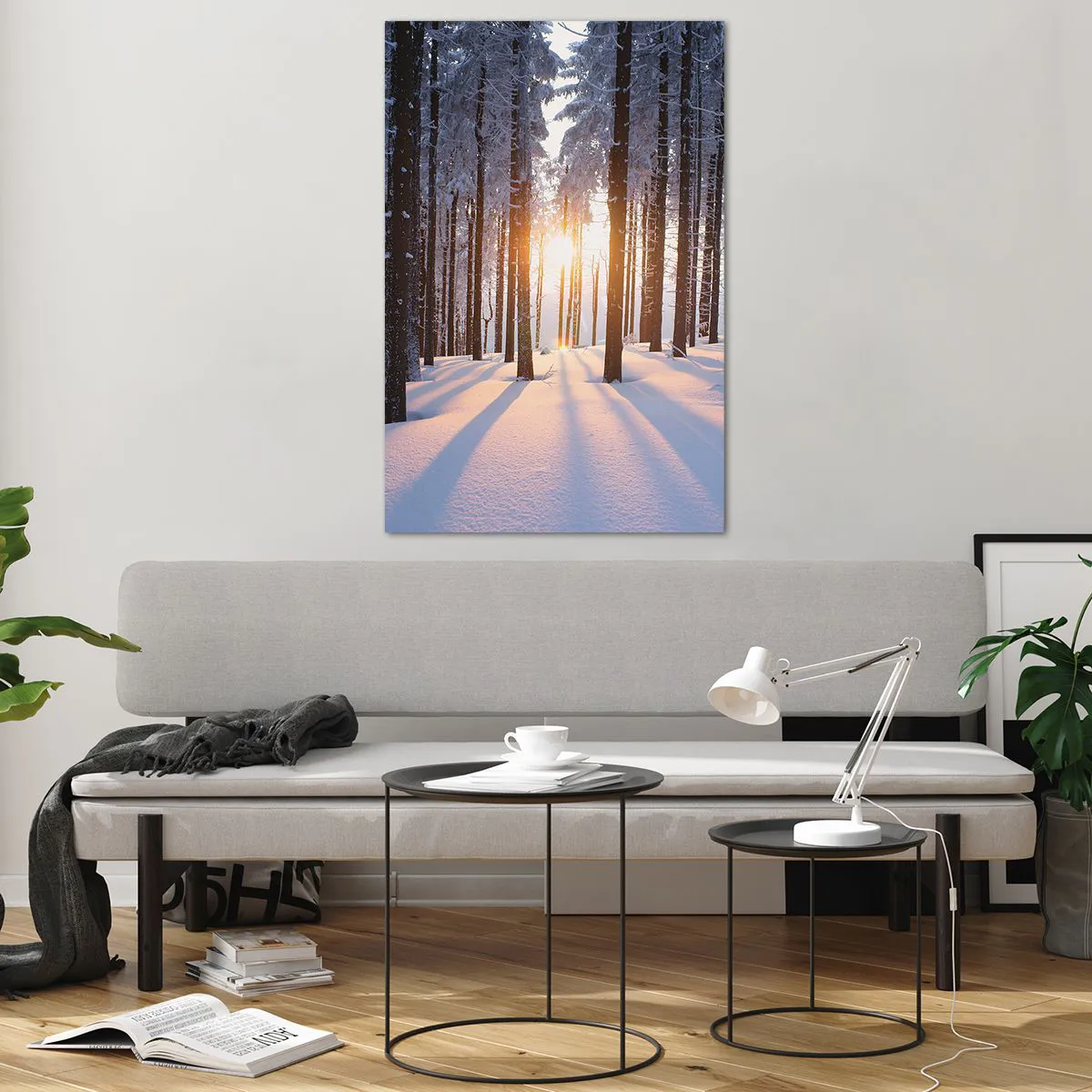 Tablou pe sticlă - În mod clar în alb și negru - 80x120 cm