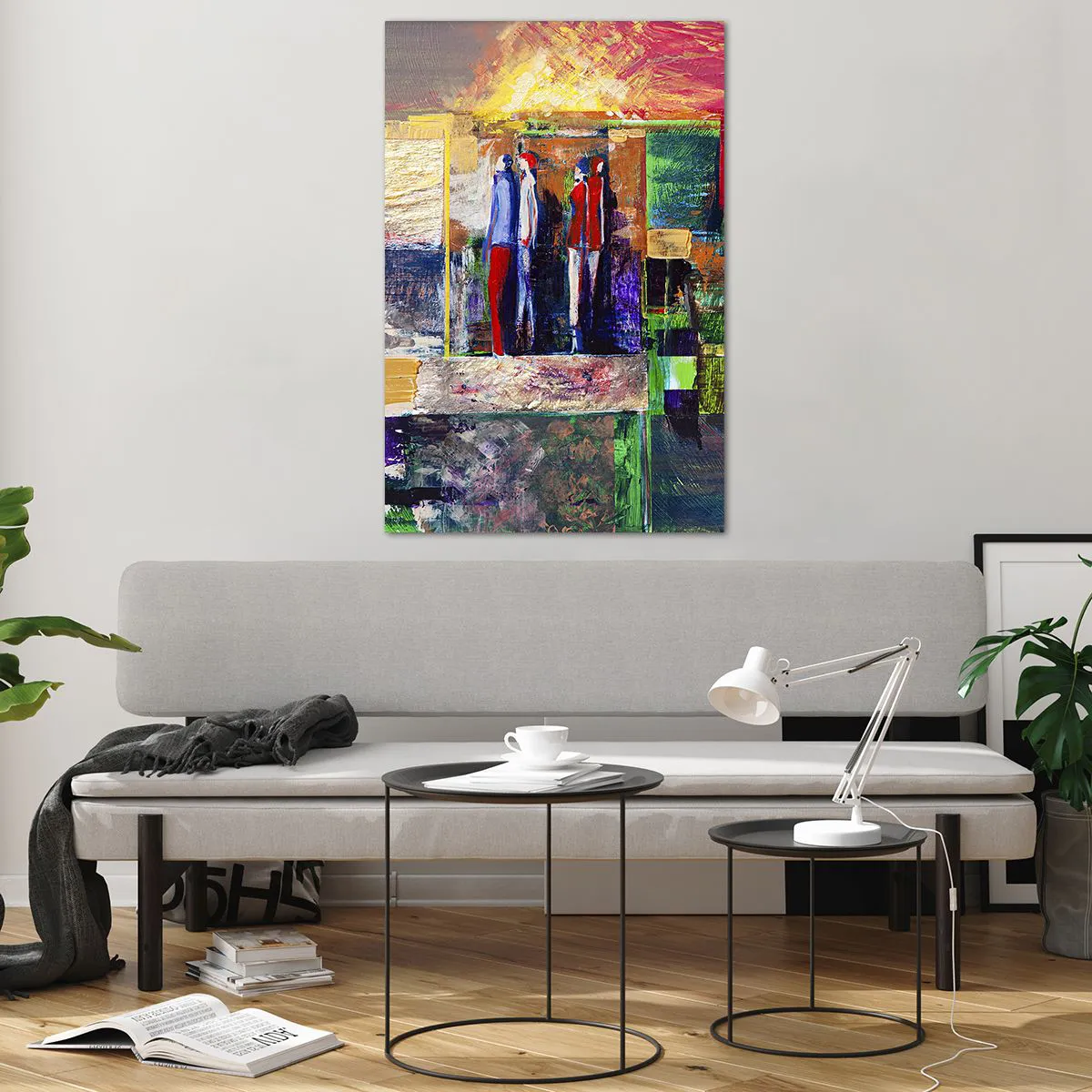 Obraz na skle - Vztahy a emoce - 80x120 cm