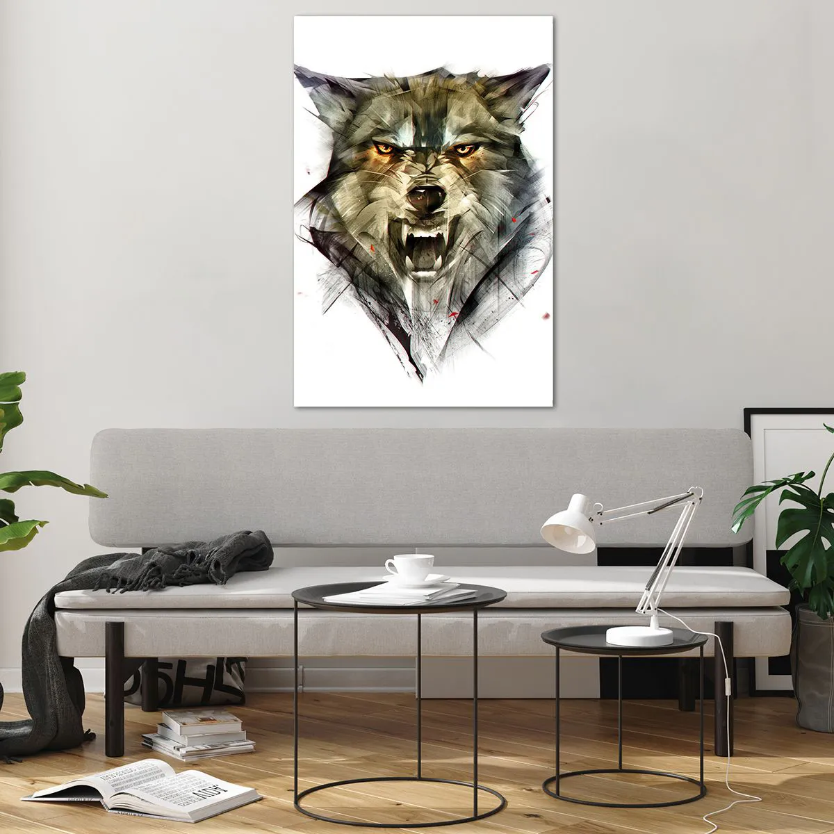 Üveg kép - Egy lépést sem! - 80x120 cm