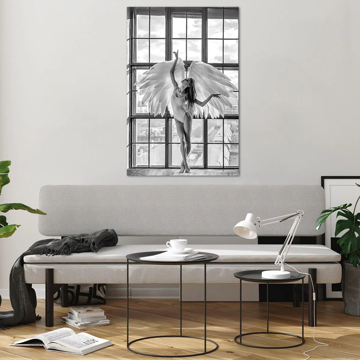 Quadro em vidro - Cidade dos Anjos? - 80x120 cm