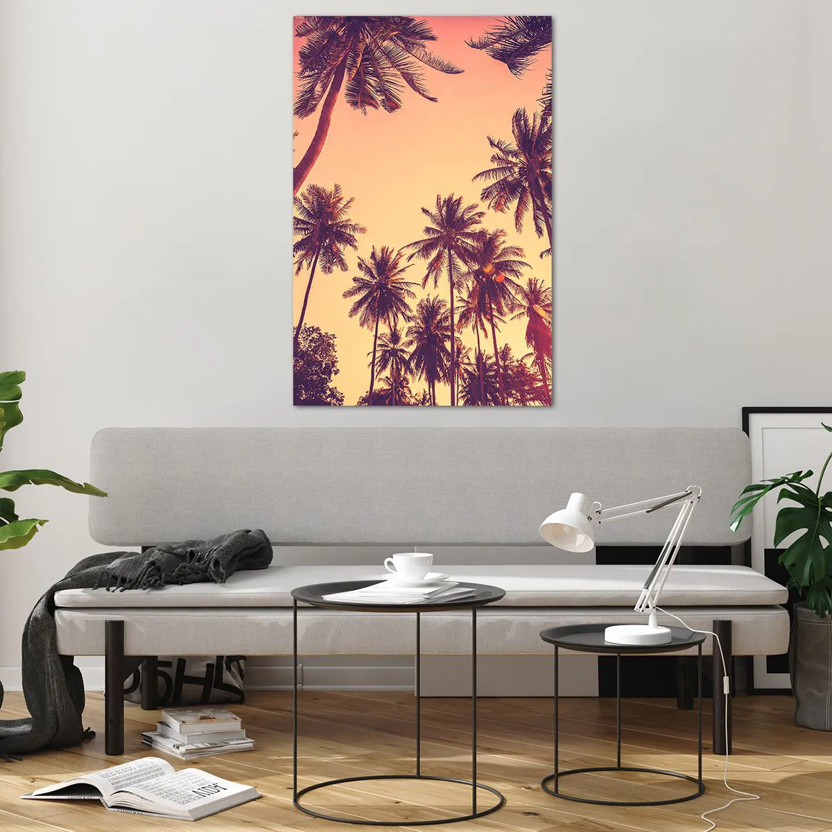 Quadro em vidro - Variação tropical - 80x120 cm