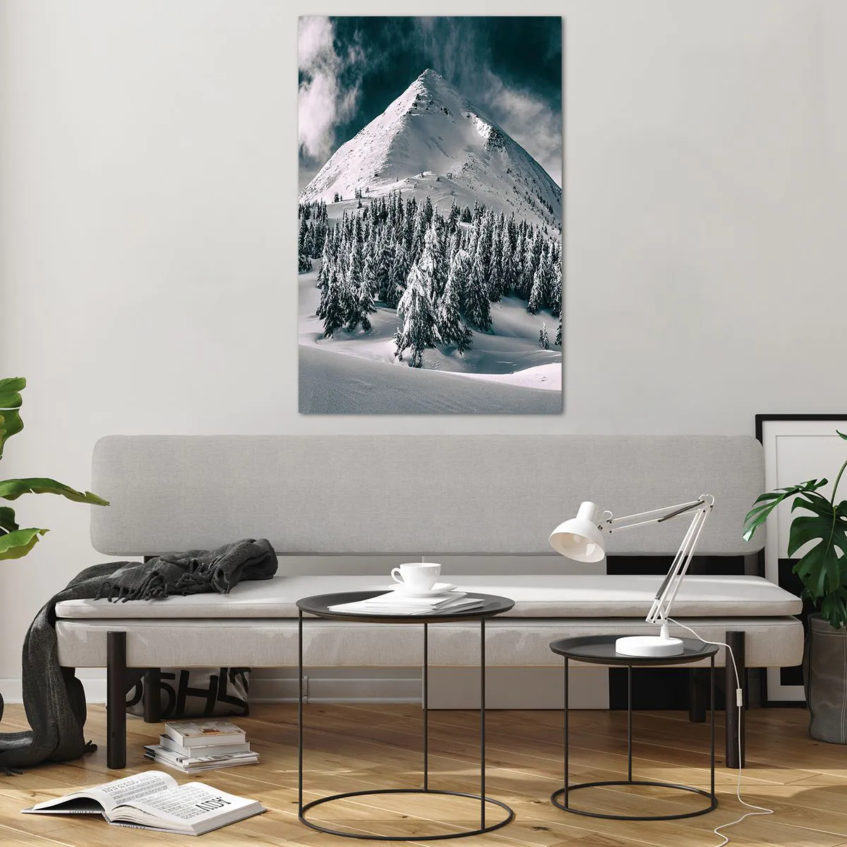 Tablou pe sticlă - Țara zăpezii și a gheții - 80x120 cm