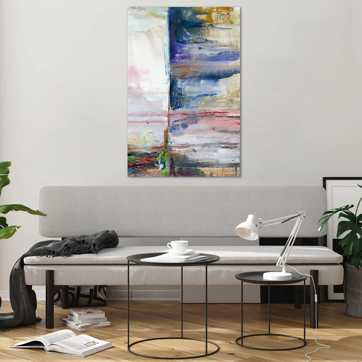 Glass picture - Colourful Impressions an Associations - 80x120 cm