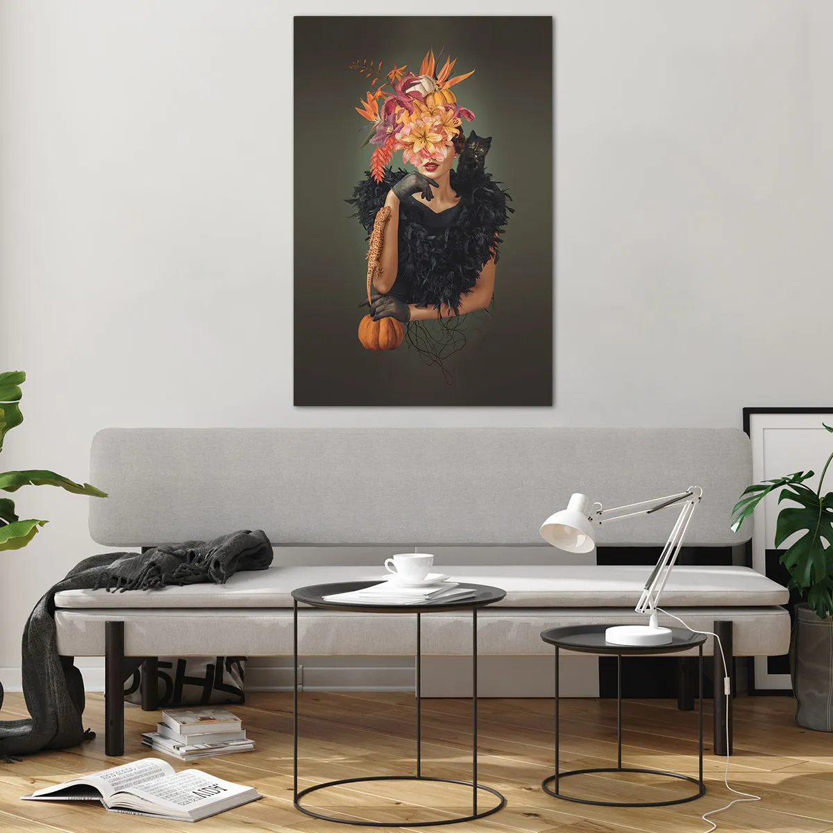 Obraz na skle - Kouzlo čarodějnice - 80x120 cm