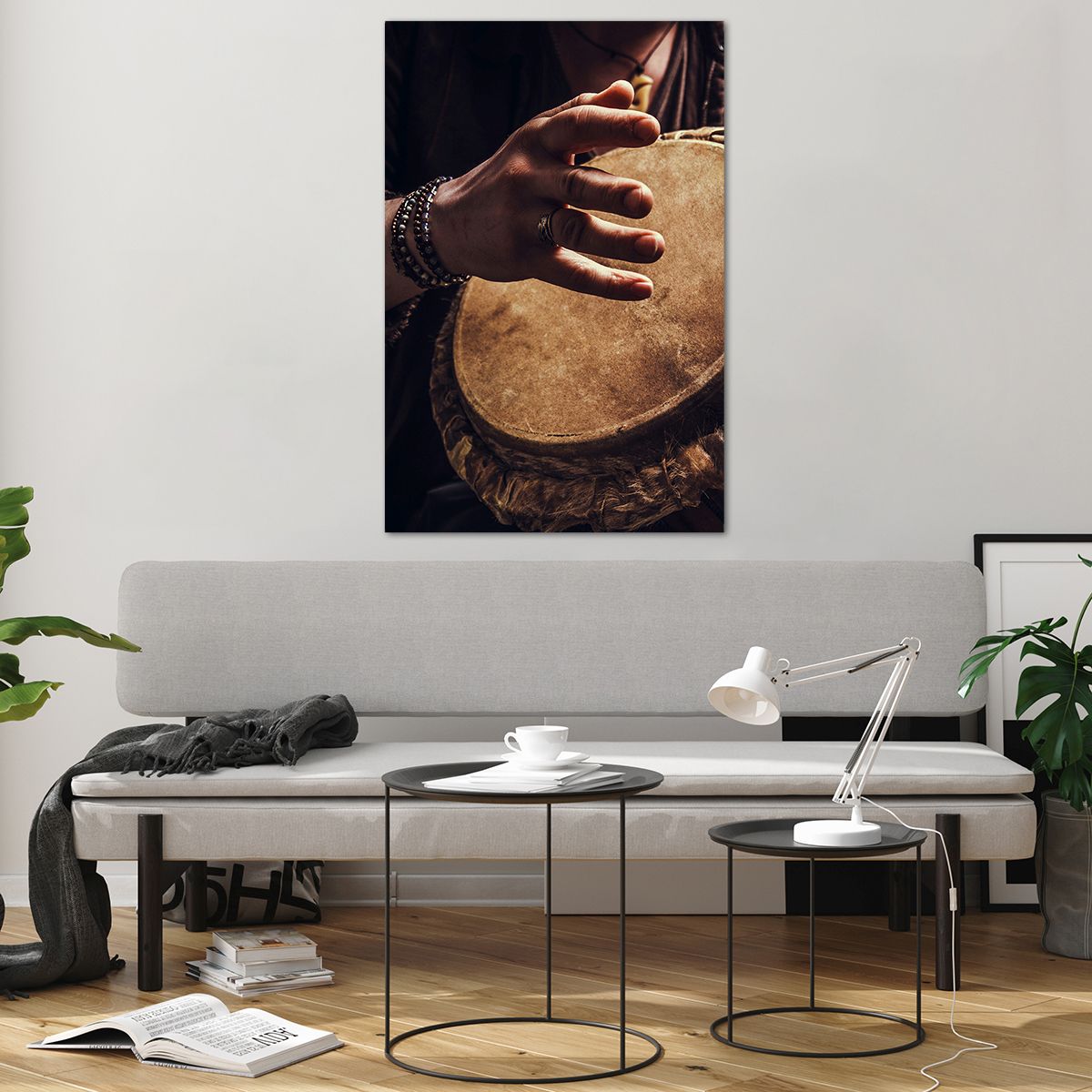 Obraz na plátne Hranie Na Bubon, Obraz na plátne Afriky, Obraz na plátne Hudba, Obraz na plátne Bubon, Obraz na plátne Kultúra