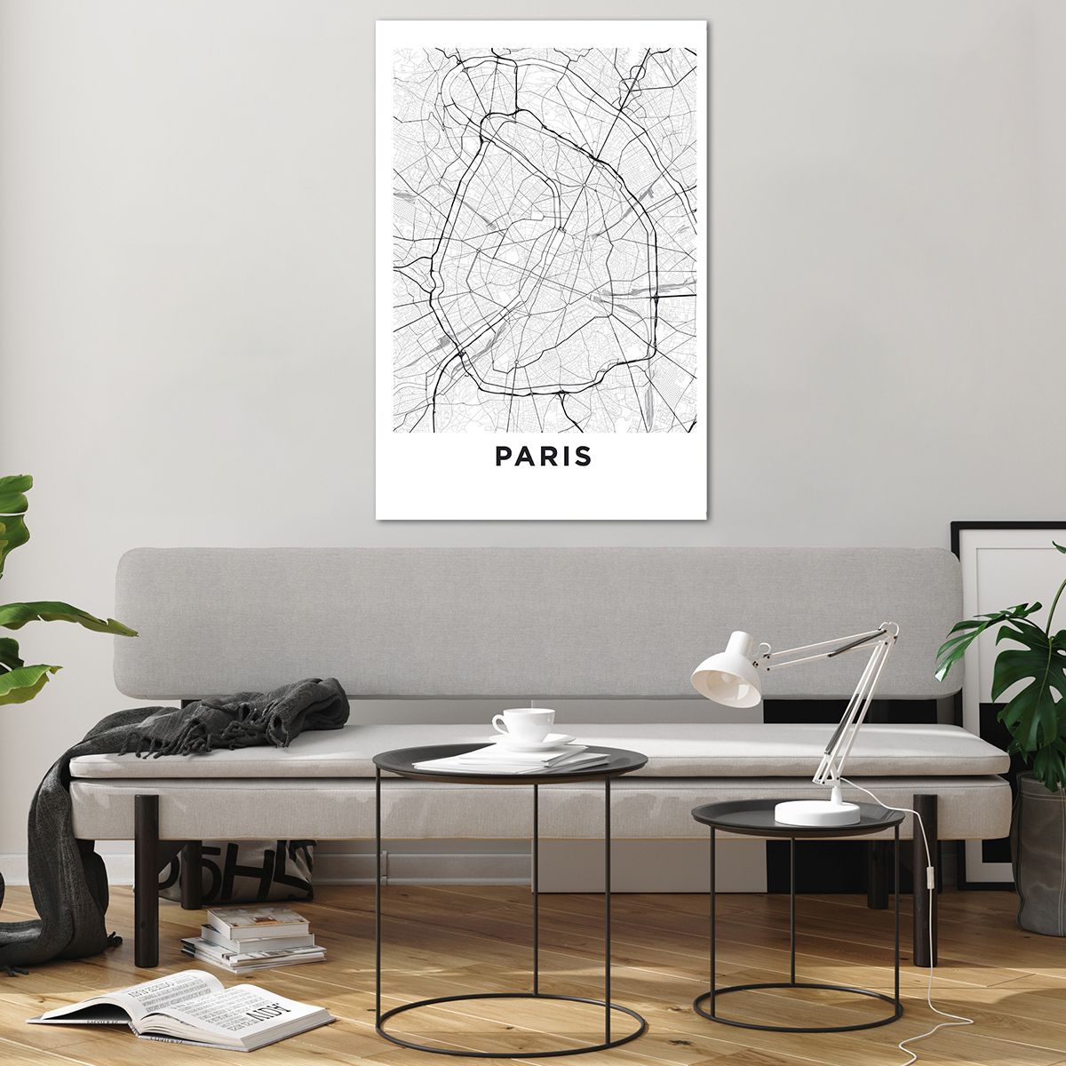 Obraz na plátne Mesto, Obraz na plátne Mapa Mesta, Obraz na plátne Paríž, Obraz na plátne Grafika, Obraz na plátne Francúzsko