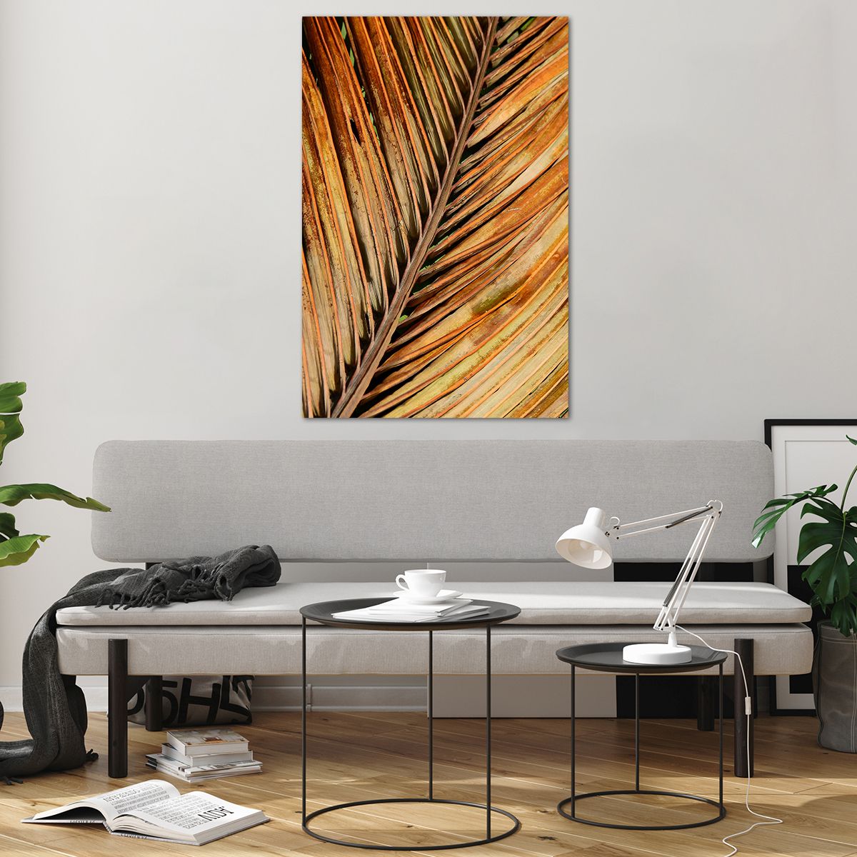 Glass picture  Coconut Palm, Glass picture  Palm Leaves, Glass picture  Jungle, Glass picture  Nature, Glass picture  Flowers