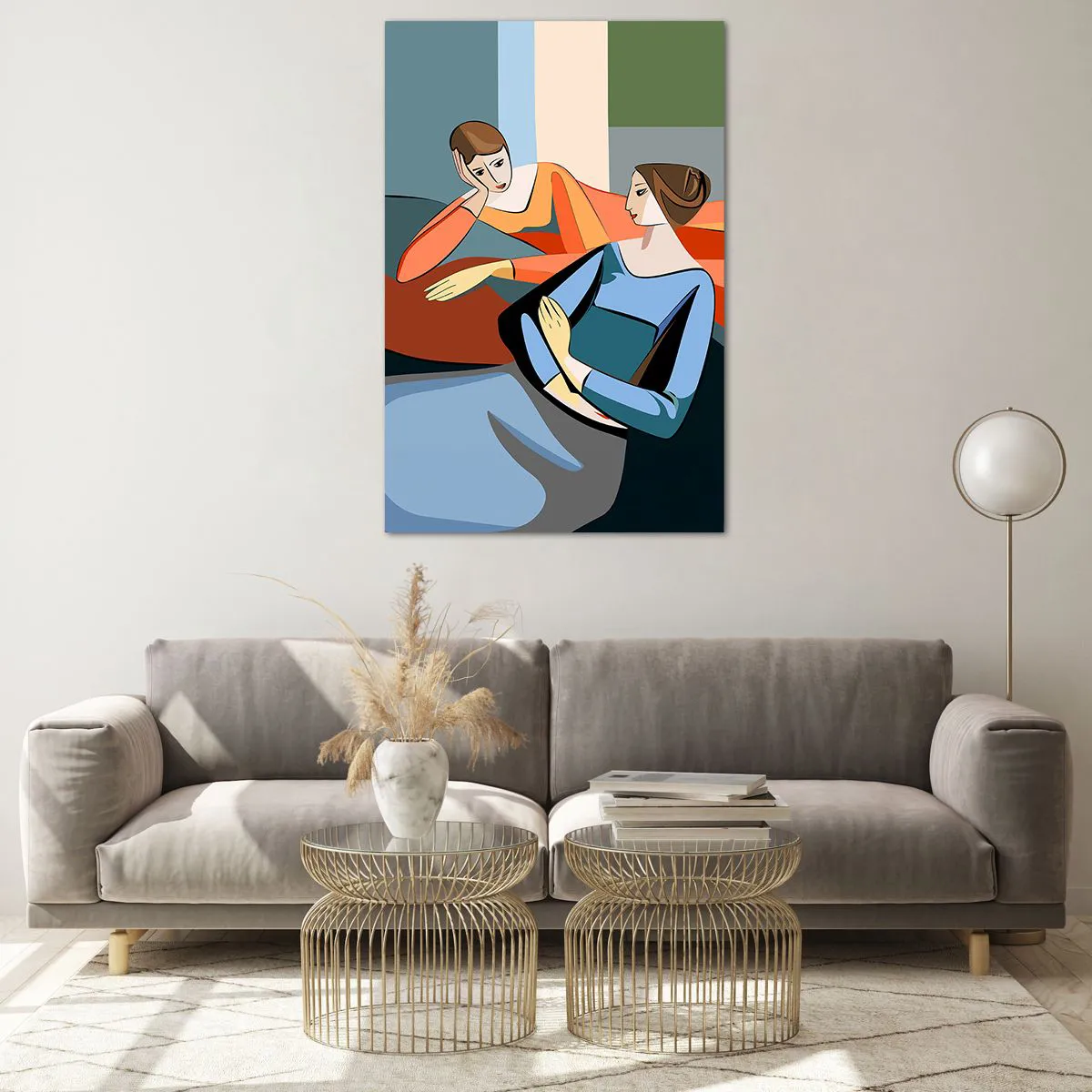 Glass picture - Time for Confession - 80x120 cm